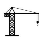 A Crane icon in black colour